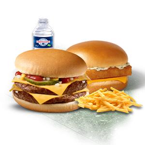 Menu Double Cheese  + Fish