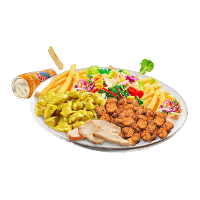 Assiette 3 Viandes, burger halal préparé à la commande chez Steakn’Smash à Palaiseau