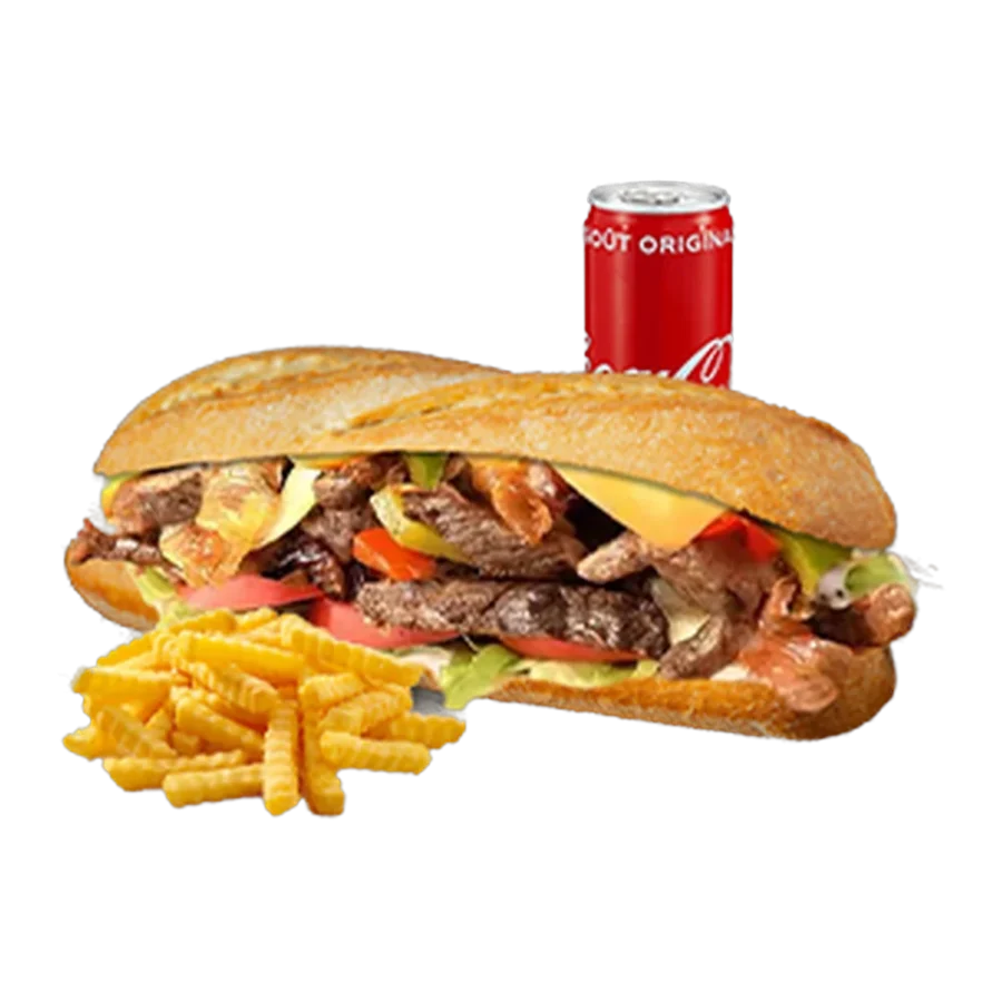 Menu Bavette, burger halal préparé à la commande chez Steakn’Smash à Palaiseau