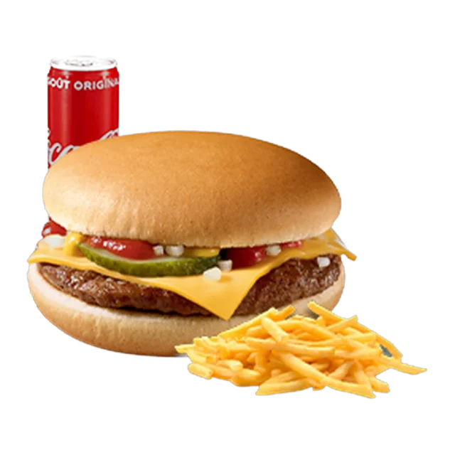 Menu Cheese Burger, burger halal préparé à la commande chez Steakn’Smash à Palaiseau