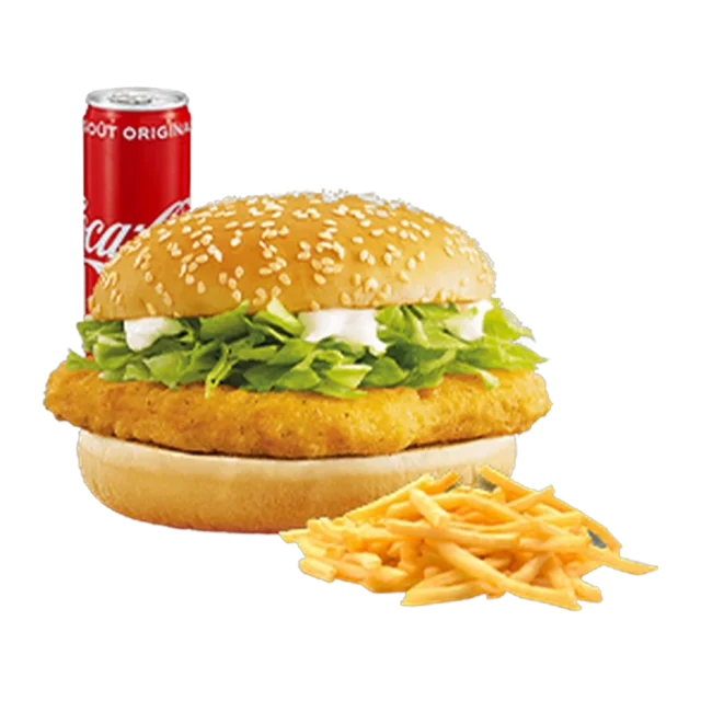 Menu Chicken Burger, burger halal préparé à la commande chez Steakn’Smash à Palaiseau