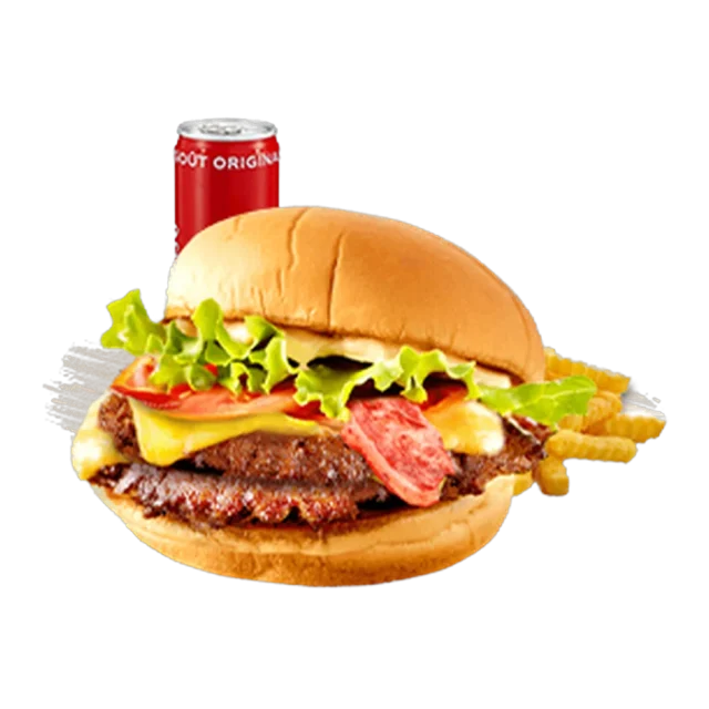 Menu Smash California, burger halal préparé à la commande chez Steakn’Smash à Palaiseau