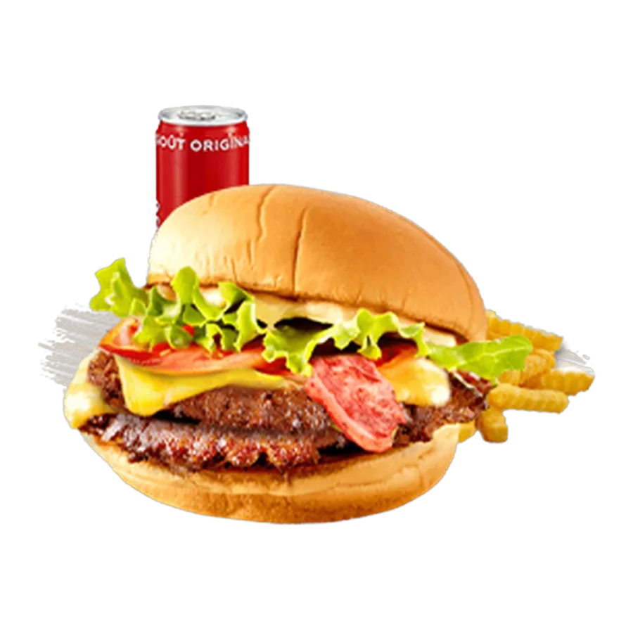 Menu Smash California, burger halal préparé à la commande chez Steakn’Smash à Palaiseau