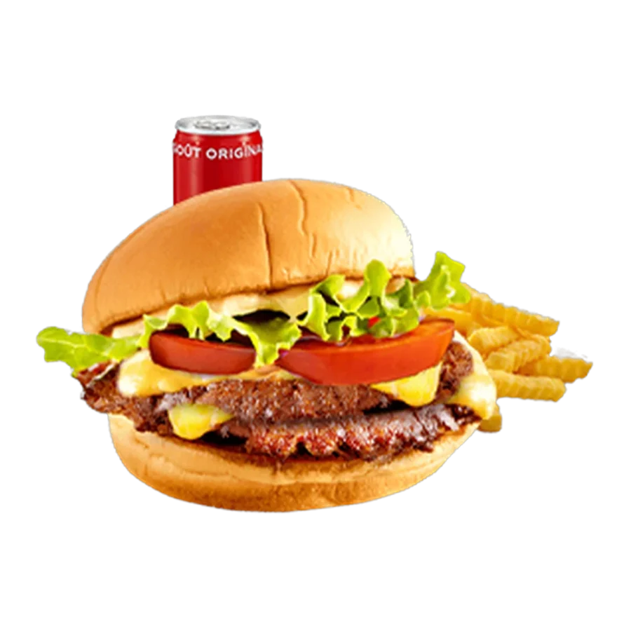 Menu Smash Classic, burger halal préparé à la commande chez Steakn’Smash à Palaiseau