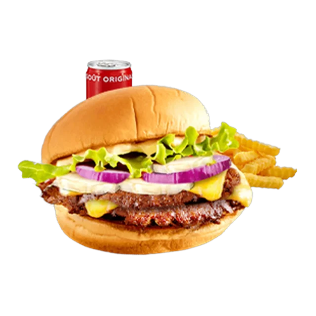 Menu Smash Honey, burger halal préparé à la commande chez Steakn’Smash à Palaiseau