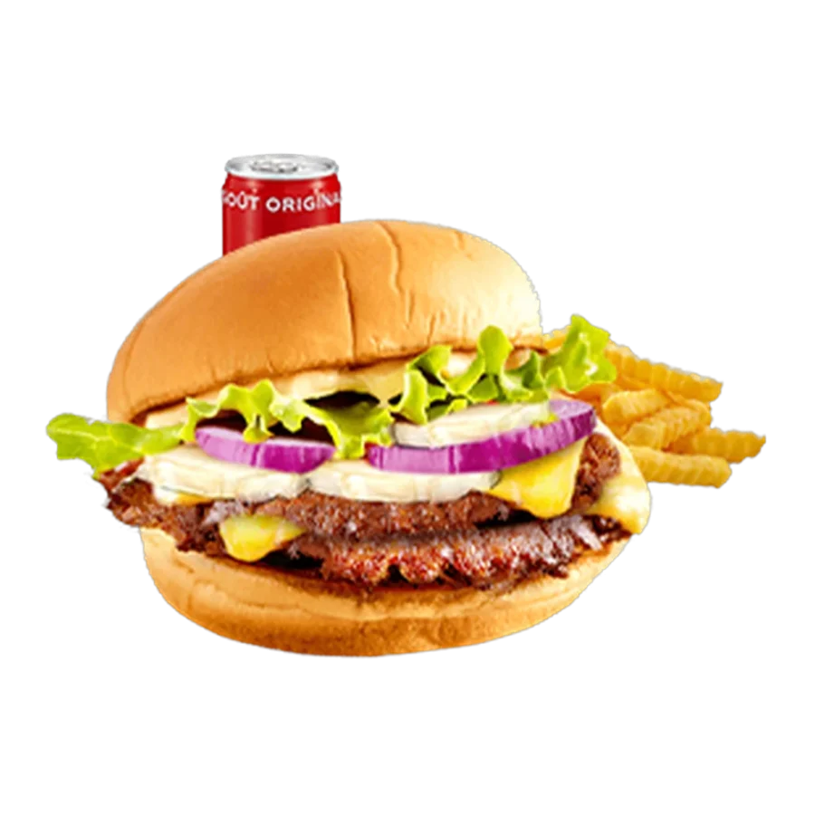 Menu Smash Honey, burger halal préparé à la commande chez Steakn’Smash à Palaiseau